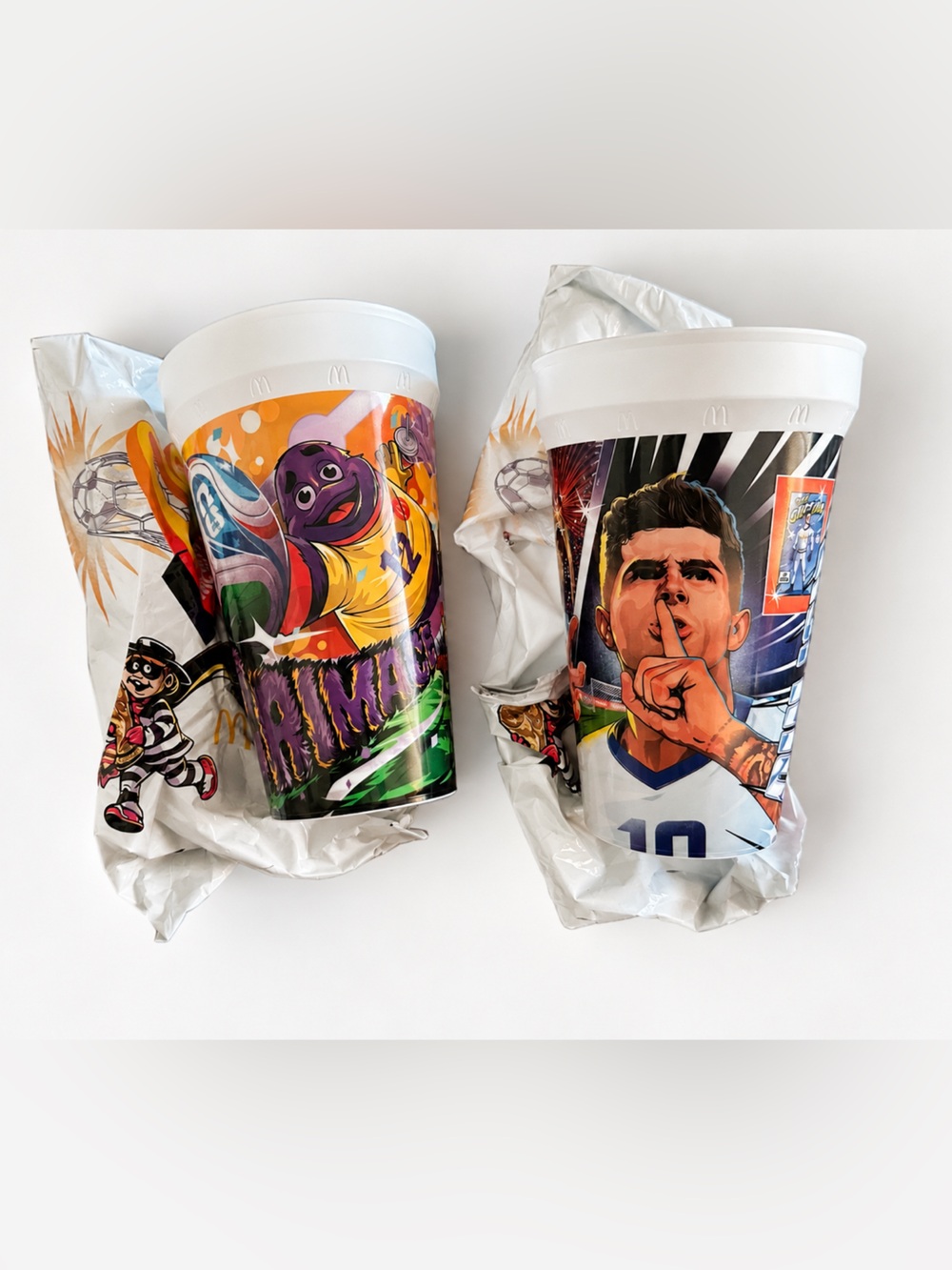McDonald’s World Cup Collectable Plastic Cups